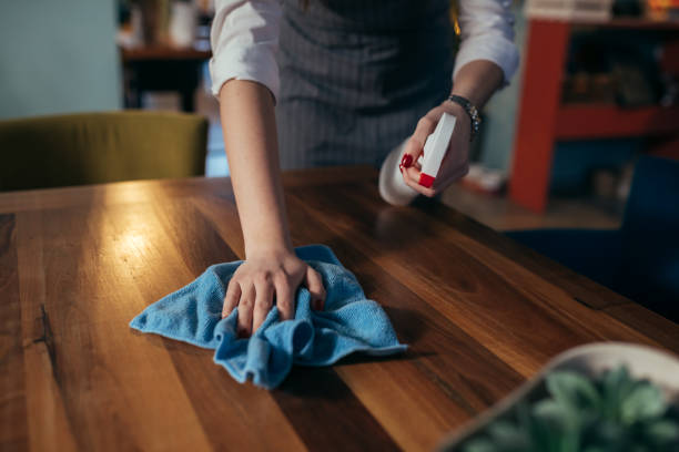 istock waitress in cafeteria or restaurant 1301344987