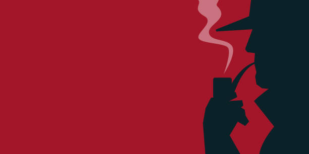 男の喫煙パイプ。 - 探偵点のイラスト素材／クリップアート素材／マンガ素材／アイコン素材