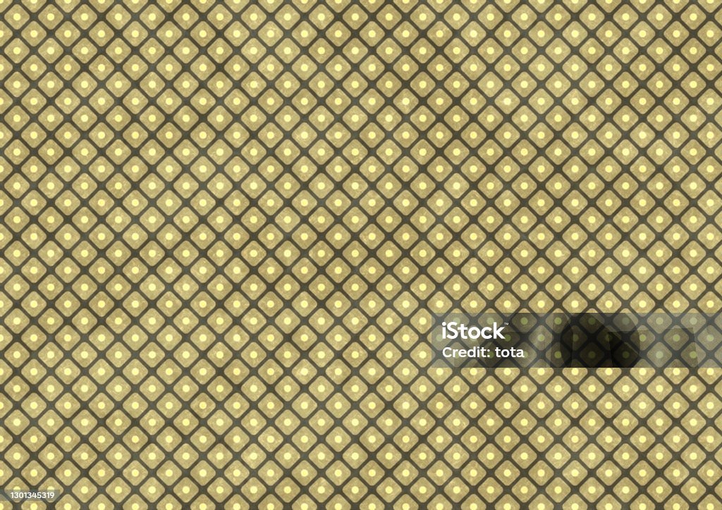 Japanese Paper Corner Pattern Japanese Paper With Gold Diagonal Square Pattern Pattern Stock ...