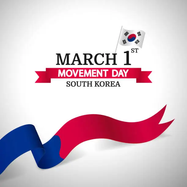 Vector illustration of March 1st Movement Day