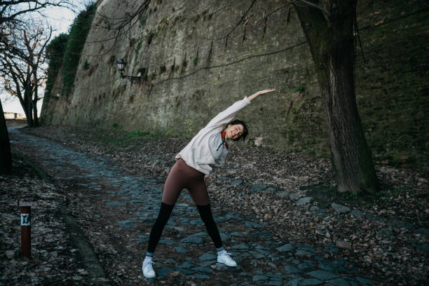 istock Favorite place to start a good stretch before the run 1301348875