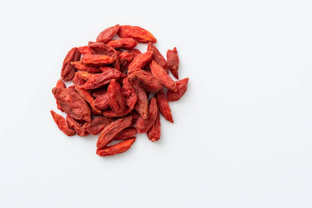 китайская пищевая волчья ягода - wolfberry стоковые фото и изображения