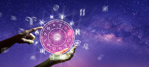 istock Zodiac wheel. Astrology concept. 1301362402