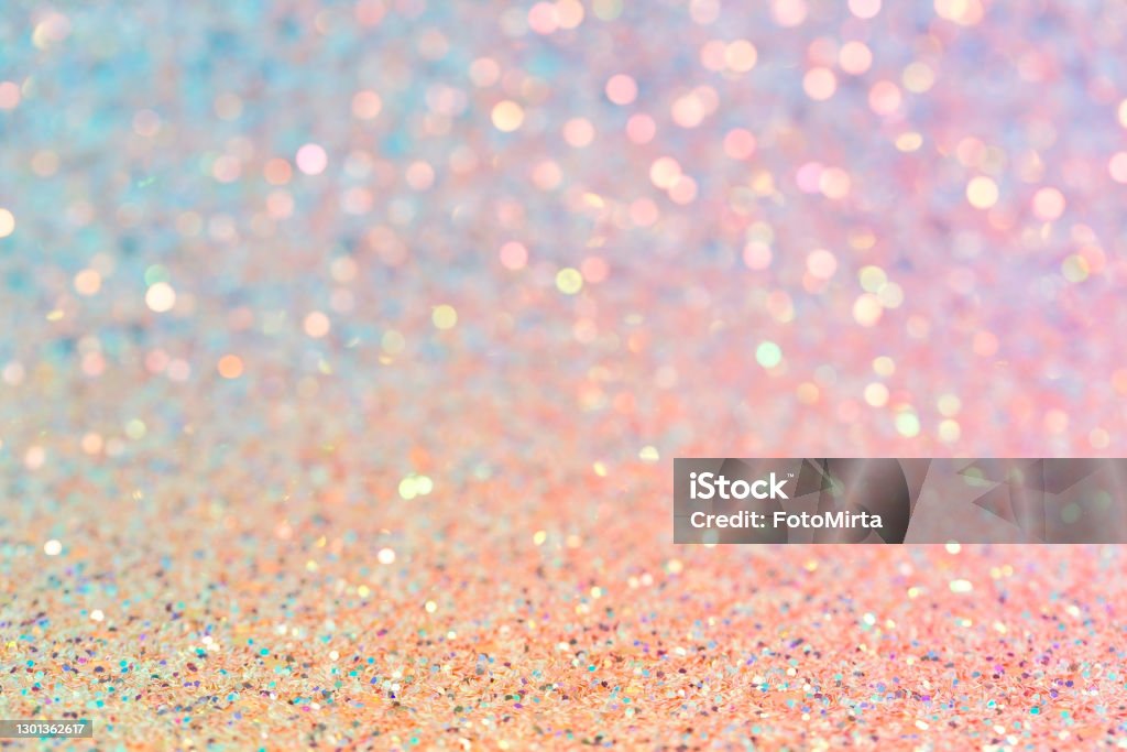 Kejser undertrykkeren strække Delicate Shiny Texture Pastel Pink And Yellow Glitter Abstract Blurred  Background Stock Photo - Download Image Now - iStock