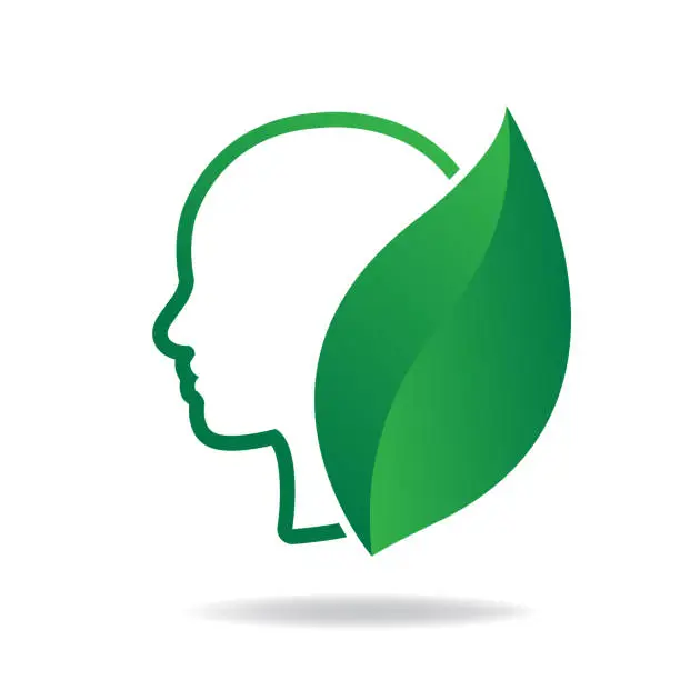 Vector illustration of think green