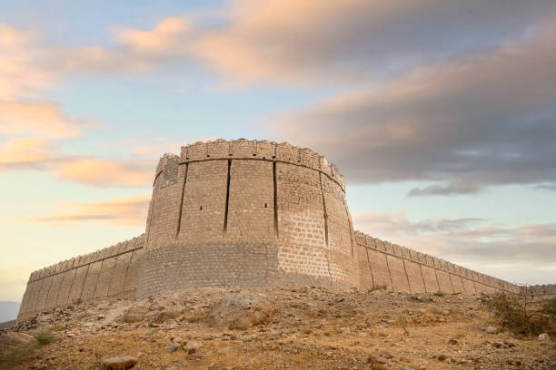 Jamshoro, Miri Kot Jamshoro Sindh, Pakistan - January 15, 2021: Miri Kot Fort Jamshoro. interior and exterior view hyderabad pakistan stock pictures, royalty-free photos & images