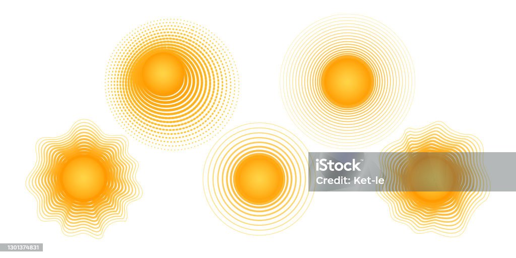 Abstract Solar Pattern Solar Radial Pattern Orange Abstract Banner From Lines Sun Shape Design ...