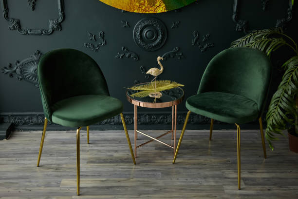 istock Dark green Interior concept in modern style 1301376627