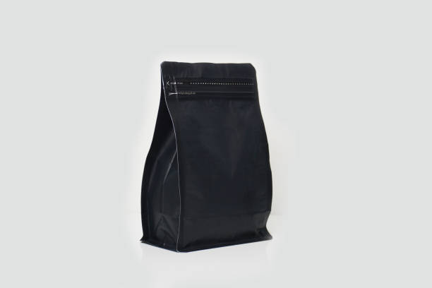 istock Black Stand Up Zipper Pouch, For Packaging 1301380851