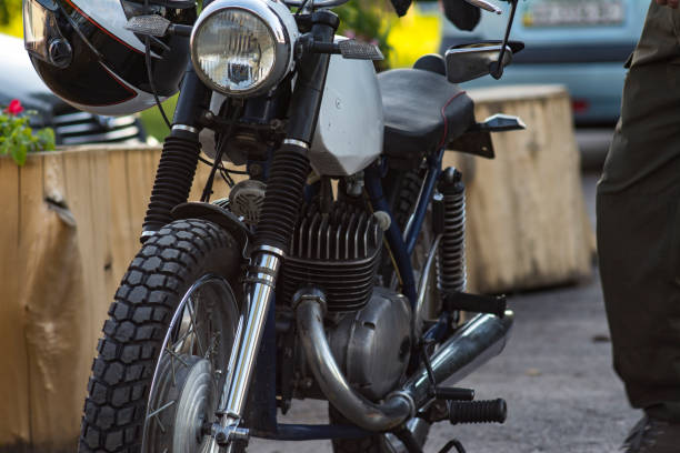 istock Old vintage bike. Cool Retro motorcycle. 1301381047