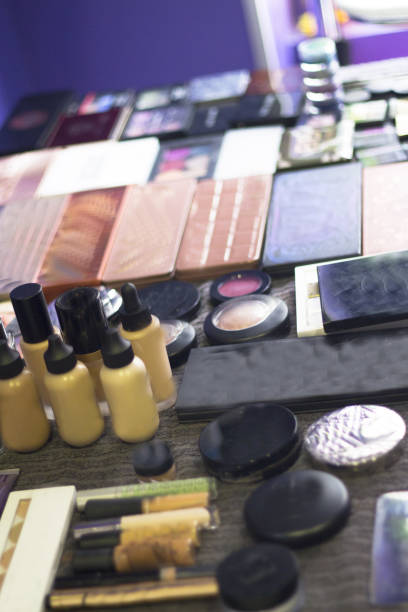 istock Variety of makeup on the table. No people 1301381096