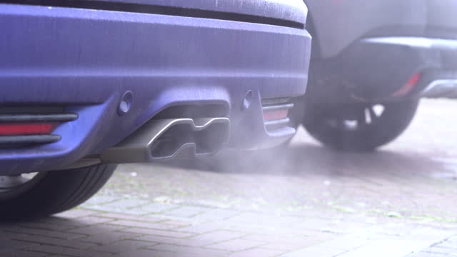 Fumes exiting a cars exhaust