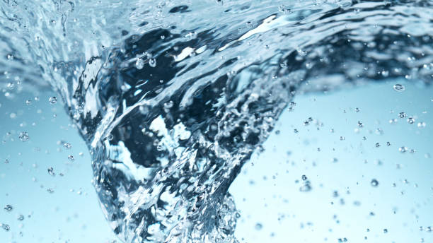 istock Detail of whirling water with bubbles 1301381537