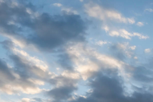 istock blue sky and clouds in winter season 1301389158