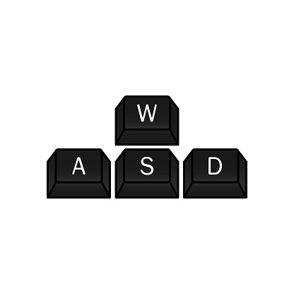 Tutorial Game Wasd Computer Gamer Keyboard Wasd Keys Wasd Keys Game Control Keyboard ...