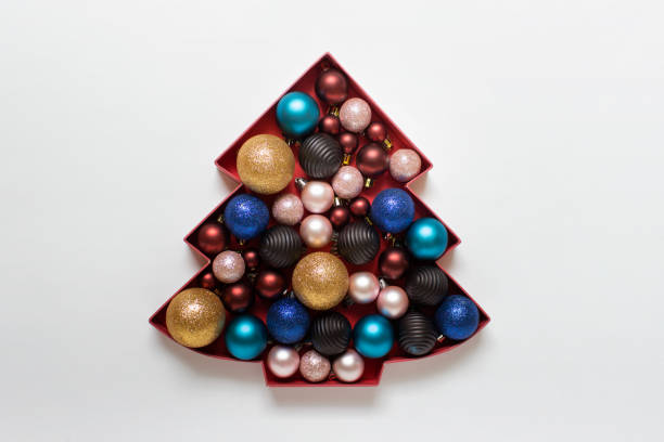 istock Christmas tree with many colorful baubles 1301392798