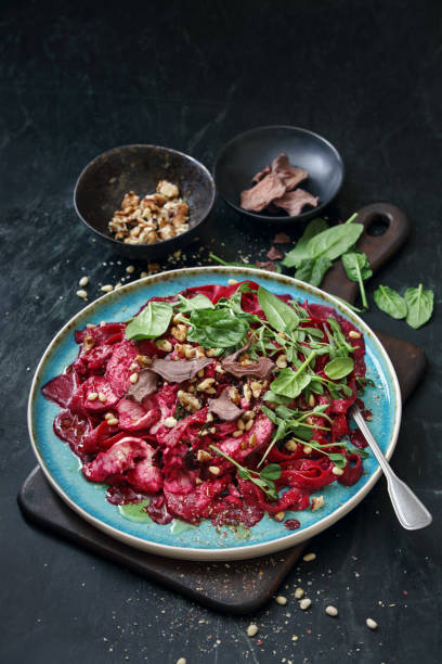 istock Leftover Turkey Pasta with Creamy Beet Sauce 1301394079