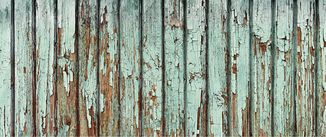 Barn Wooden Fence Painted Distressed Wood Panels Textured Grunge Background Backdrop Vector Illustration.