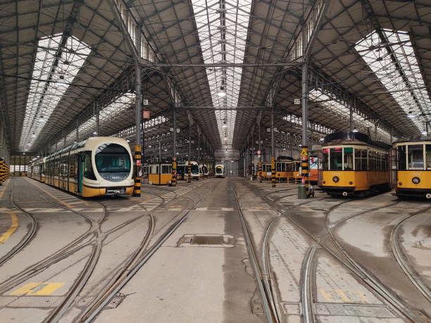 istock Tramway station in Milan 1301397393