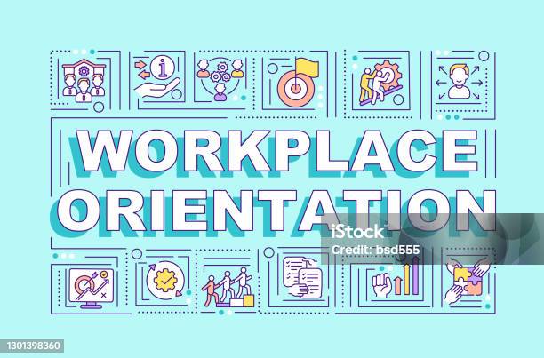 Workplace Orientation Word Concepts Banner Stock Illustration - Download Image Now - Employee, Icon, Human Resources