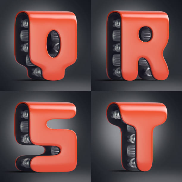 istock 3d rendered font set in futuristic cyberpunk style 1301402306