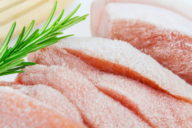 Frozen Poultry and Rosemary close up