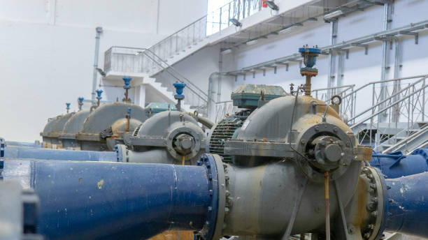 istock Electric motor of a powerful industrial 1301405621