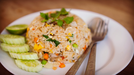 Thai and Chinese fried rice  Asian food best dish asian cuisine.