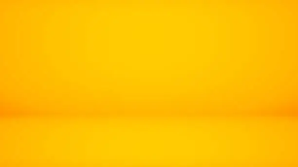 Vector illustration of Abstract backdrop yellow background. Minimal empty space with soft light
