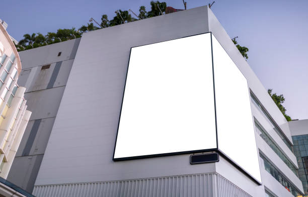 istock Billboards were installed on large buildings. To add text, images, publicity 1301423365