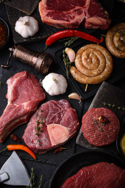 istock Assortment of various types of meat 1301423435