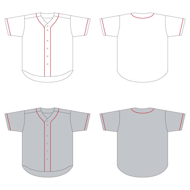 Baseball Jersey Baseball Jersey baseball uniform stock illustrations