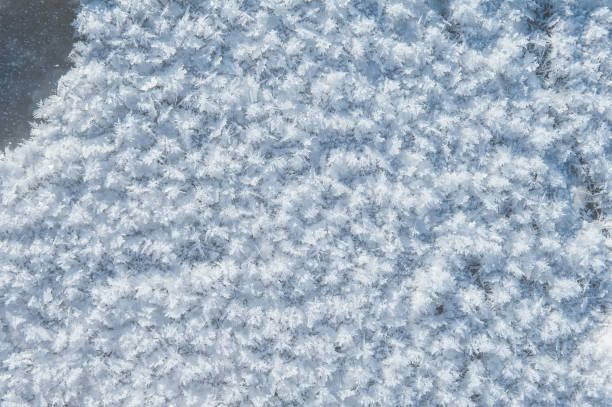 istock Ice texture with scratches and frozen snow 1301430802