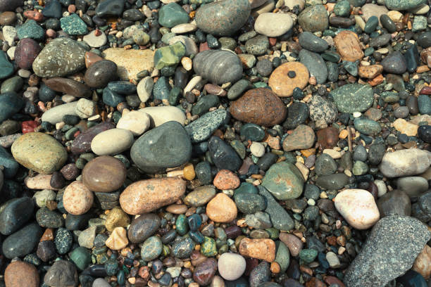 istock Sea pebble. sea stones background. texture for concept design. 1301431982