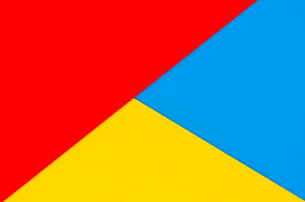 istock Bright background. Multi-colored red yellow blue graphic background. View from above 1301434979