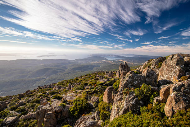 istock Lookout - Mount Wellington, Tasmania 1301446073