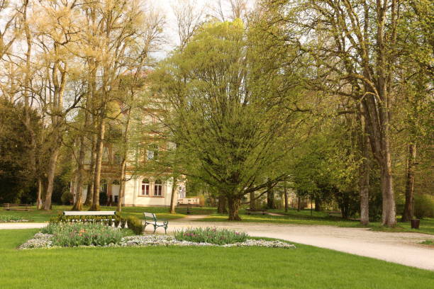 istock In the spa park of Bad Hall in Austria 1301457788