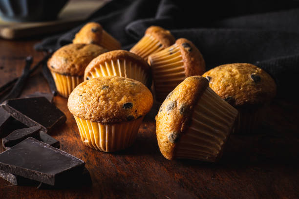 istock Vanilla muffins. Sweet cupcakes. 1301458191