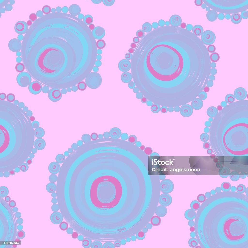 Nested Circle Pattern Geometric Seamless Pattern Texture With Perfectly Contacting Nested ...