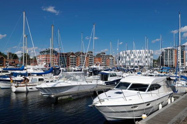 istock Yachts in Ipswich marina 1301465198
