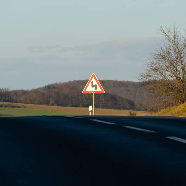 istock corner sign on the road 1301465557