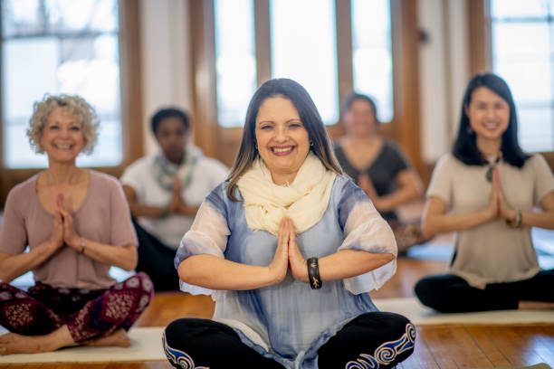 istock Yoga keeps me young and healthy 1301466661