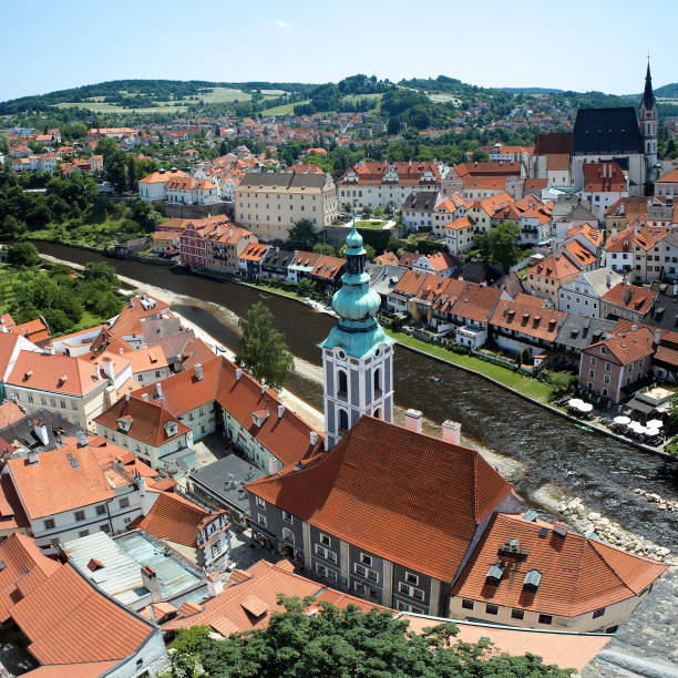 istock View of Cesky Krumlov, Czech Republic 1301473351