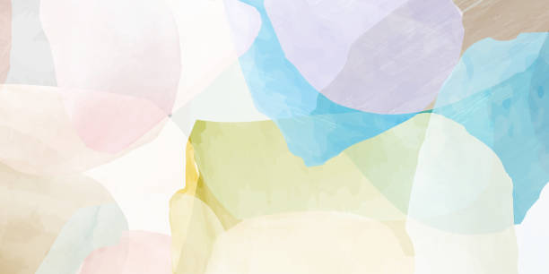 stockillustraties, clipart, cartoons en iconen met abstract minimaal hand geschilderd patroon - modieus