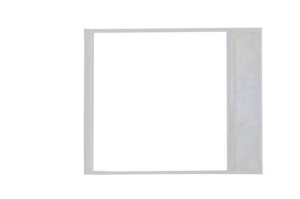 istock Polaroid film on white background, cut out, empty 1301493738