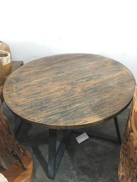 istock table from natural teakwood with beautiful wood grain 1301496680