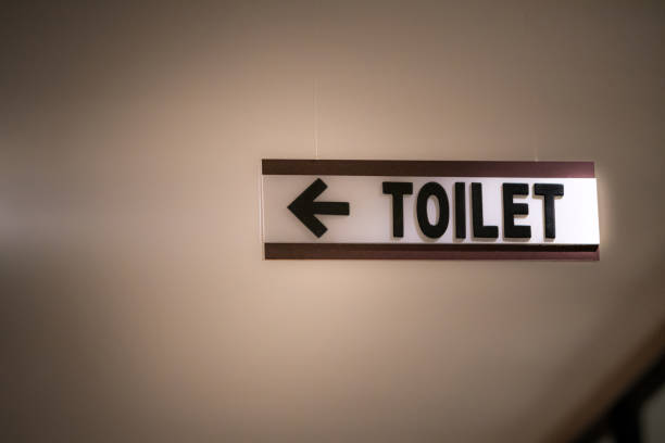 istock Signs showing the way to the toilets 1301501086