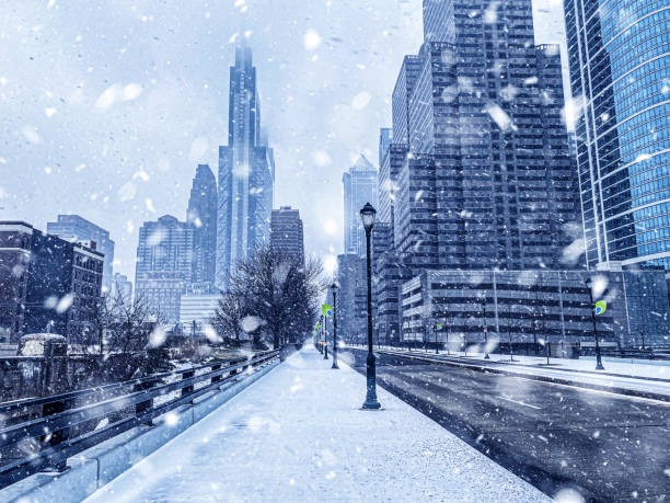 Philadelphia Winter in Philadelphia city philadelphia winter stock pictures, royalty-free photos & images