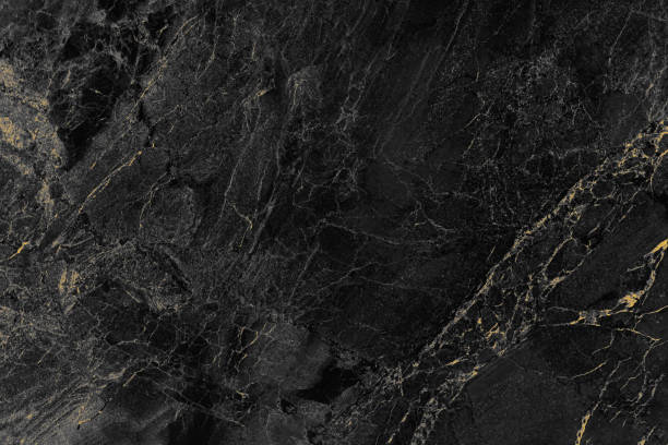 texture in marmo nero per il design decorativo del pavimento di sfondo o piastrelle. - pietra foto e immagini stock