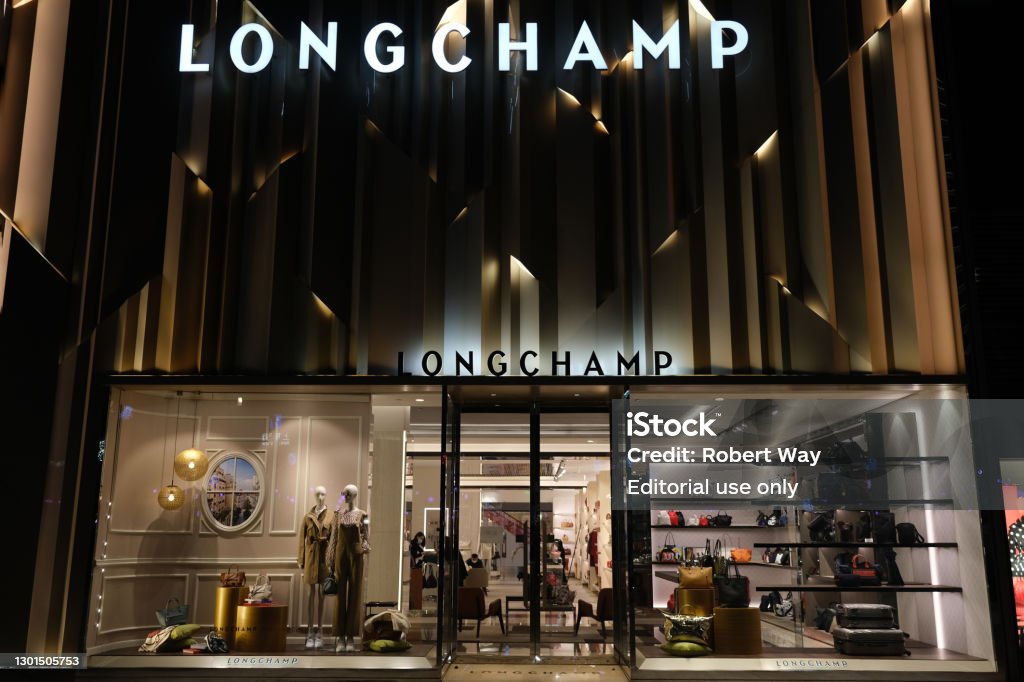 Facade Of Big Longchamp Store Stock Photo - Download Image Now